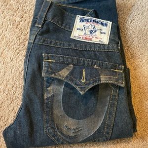 True Religion straight leg jeans sz 30